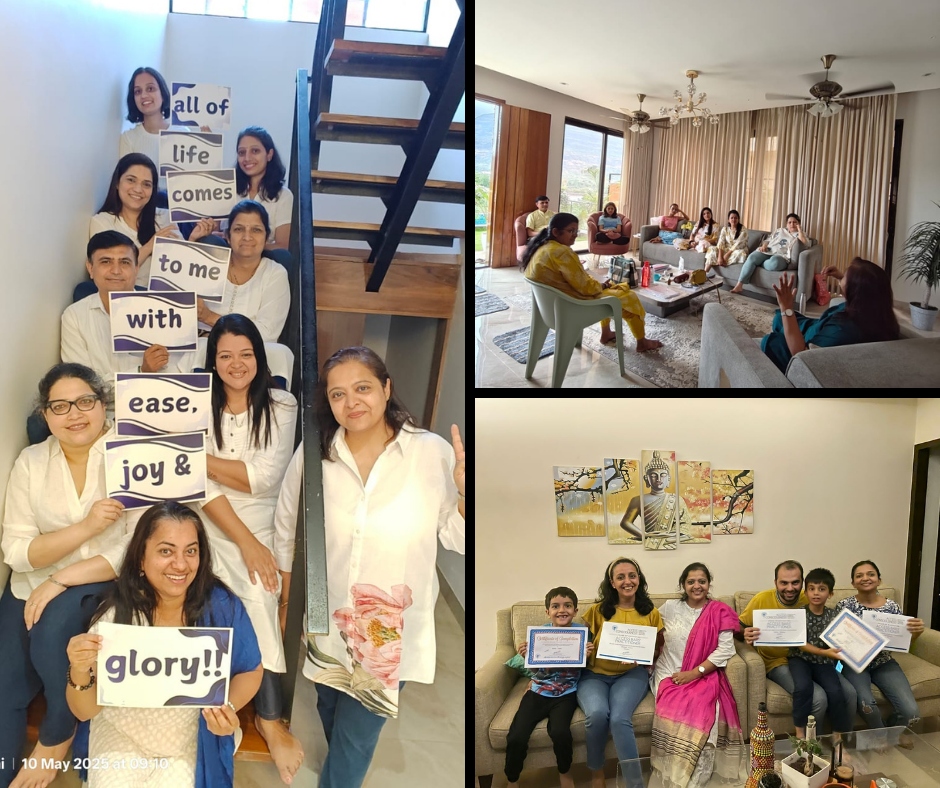 Group session collage